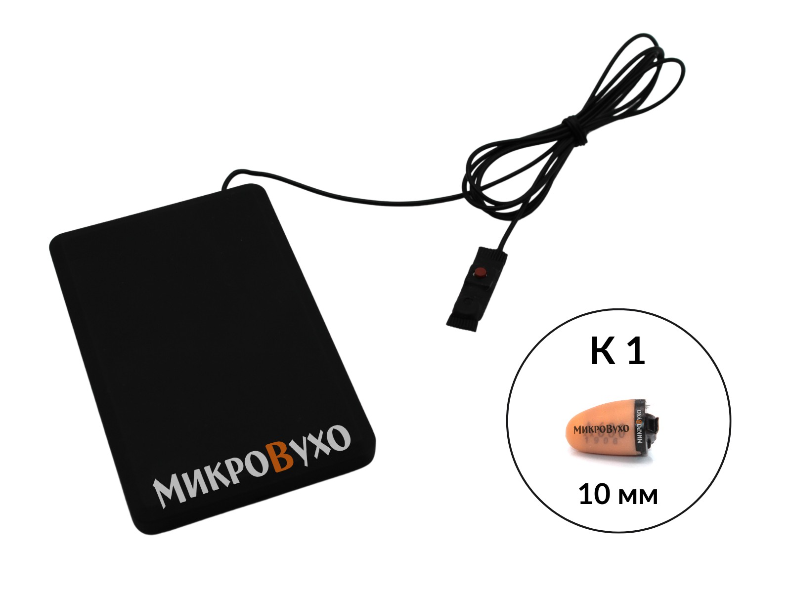 Гарнитура Bluetooth Box Power с капсульным микронаушником K1 10 мм 2