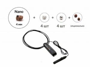 Универсальная гарнитура Bluetooth Basic с капсулой Nano 4 мм и магнитами 2 мм 2