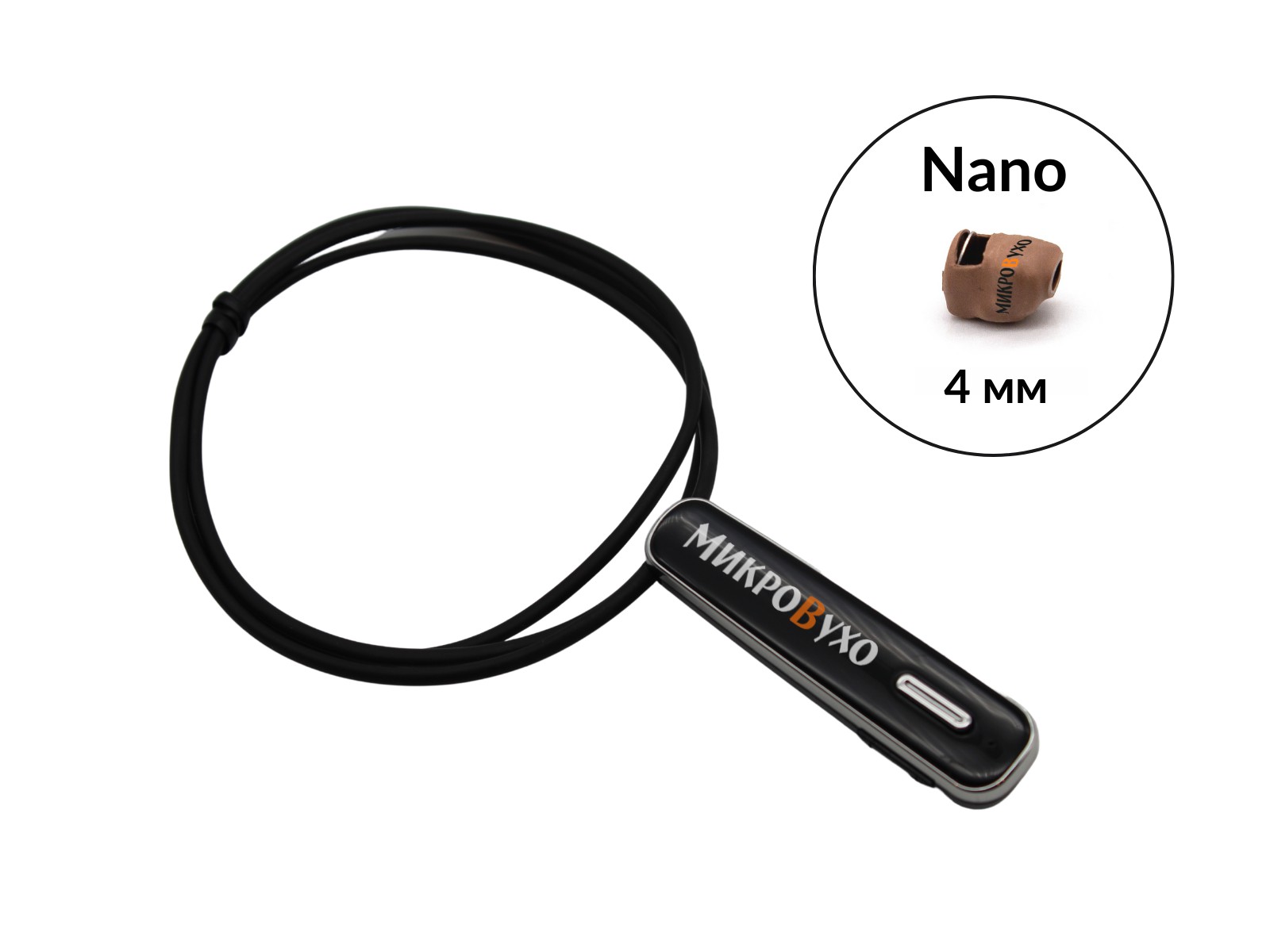 Гарнитура Bluetooth Premier Lite с капсульным микронаушником Nano 4 мм 1